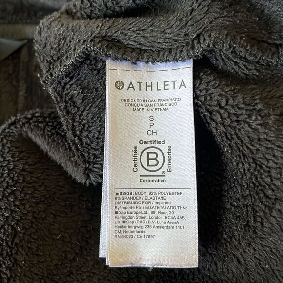 Athleta Double Cozy Karma Recover Full Zip Fuzzy Fleece Jacket - Picture 12 of 12